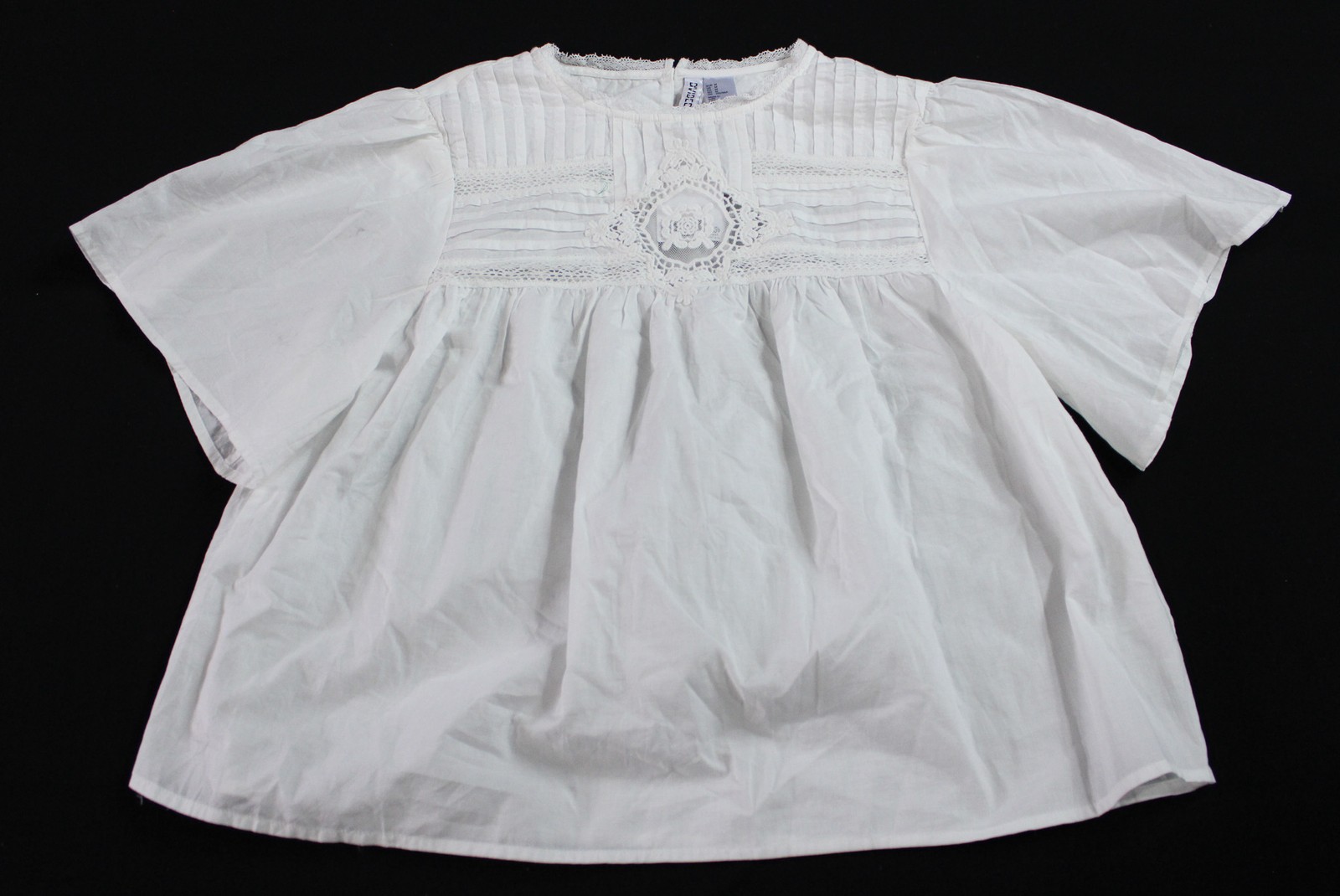 H&M Divided Women’s Cotton Blouse With Eyelet Embroidery JT8 White Medium