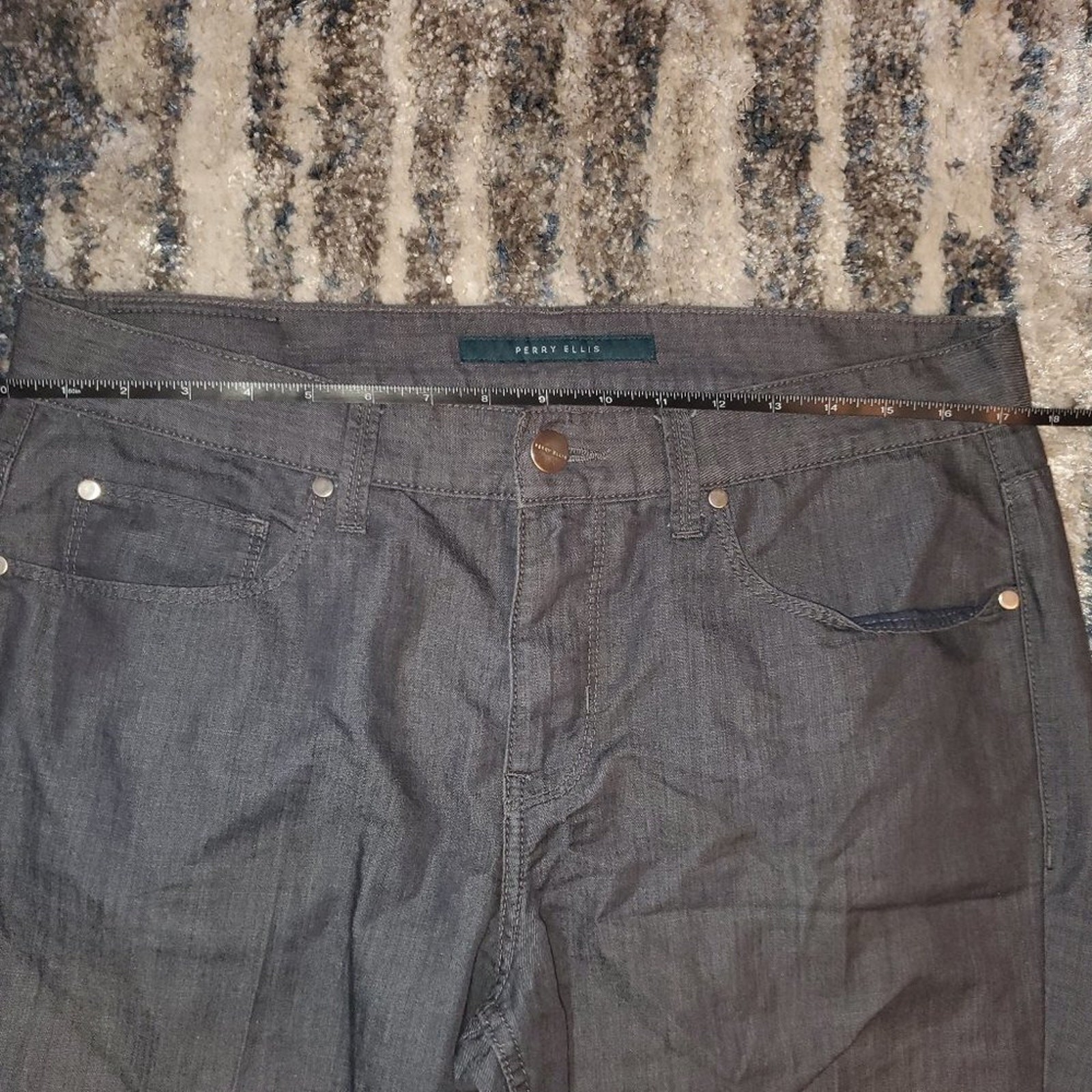 Perry Ellis Black Men’s Designer Pants || 33 x 32