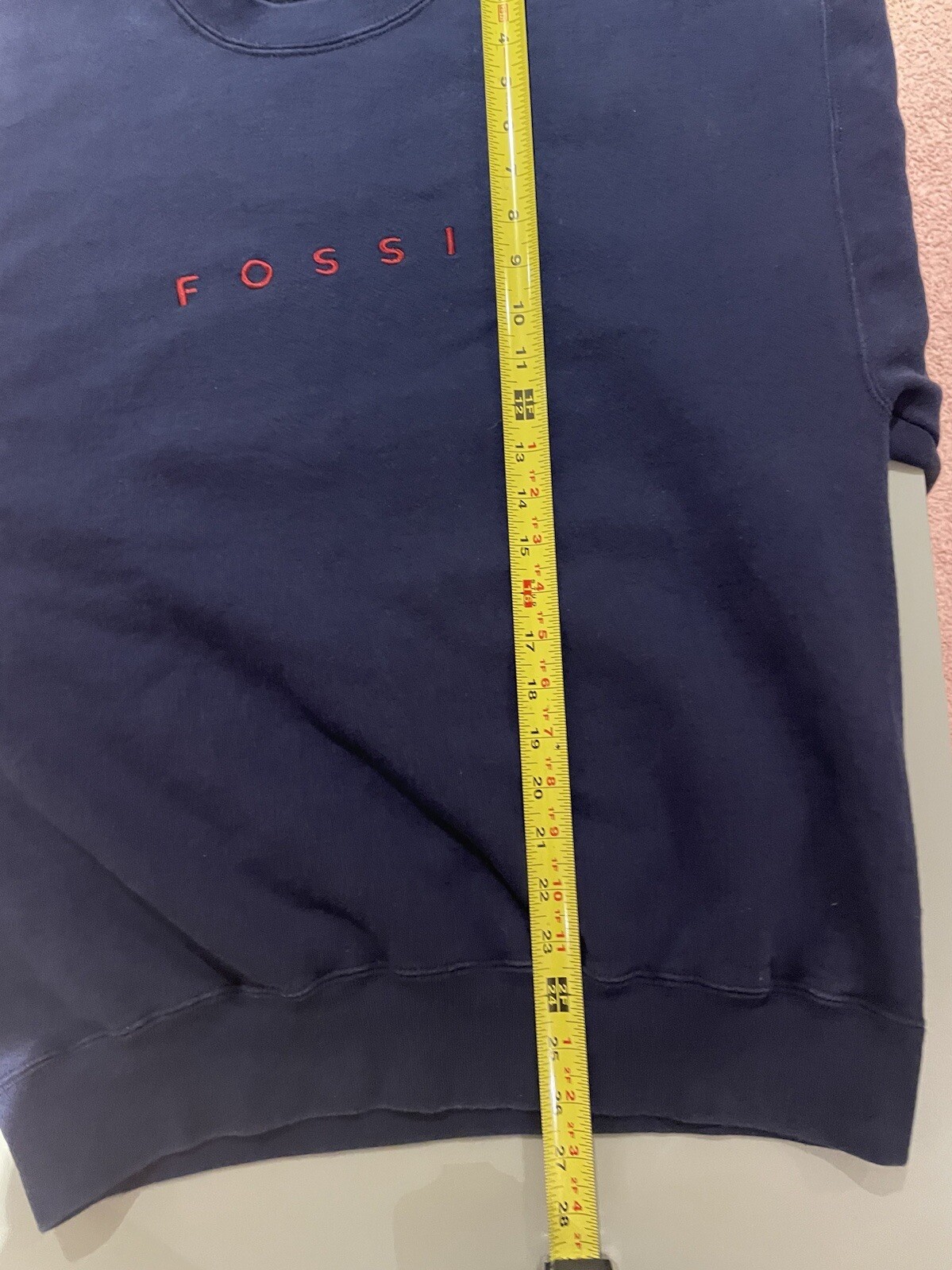 Vintage 90’s Fossil Watch Crewneck Made in USA Streetwear hip hop grunge