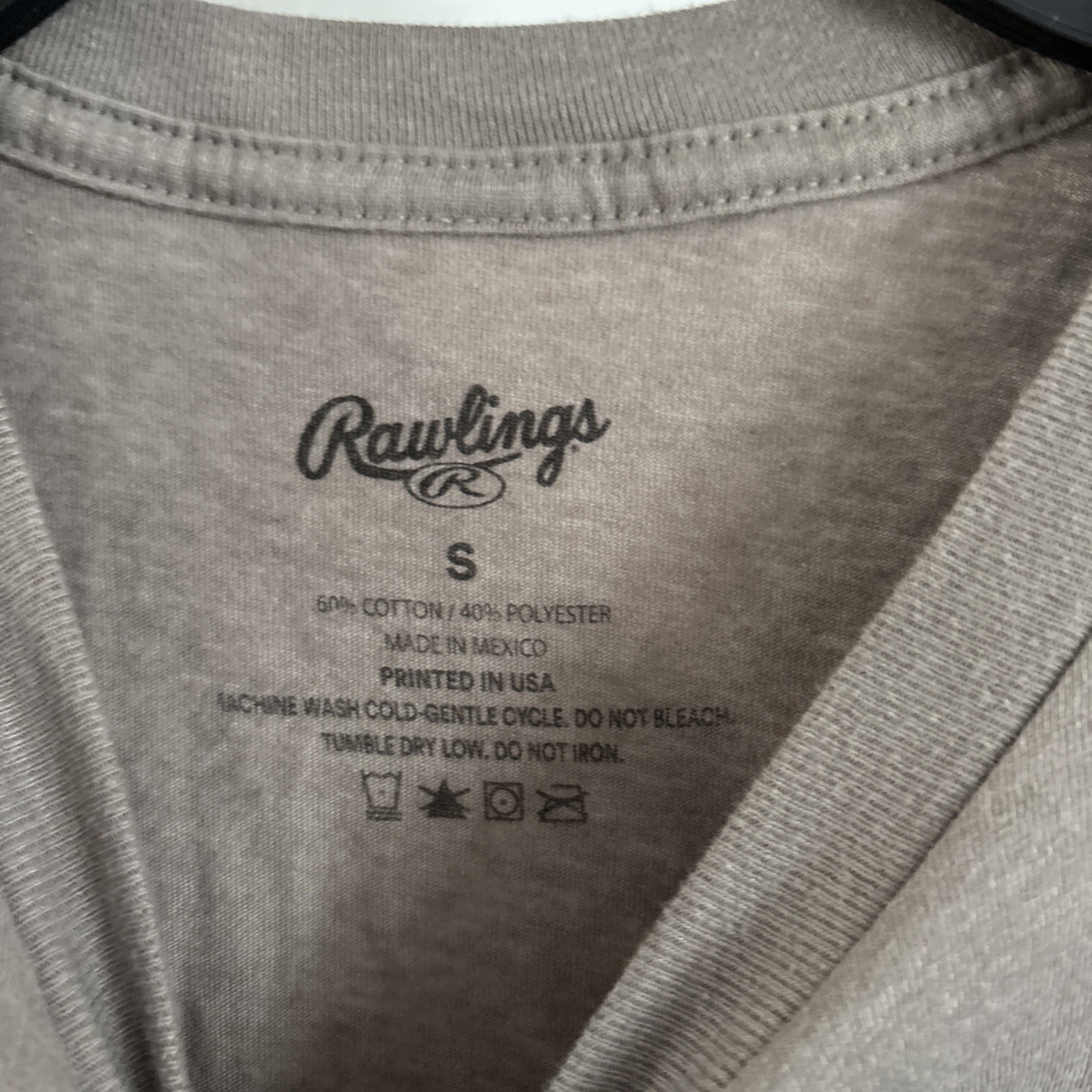 Rawlings Adult T-Shirt – Gray – Size S