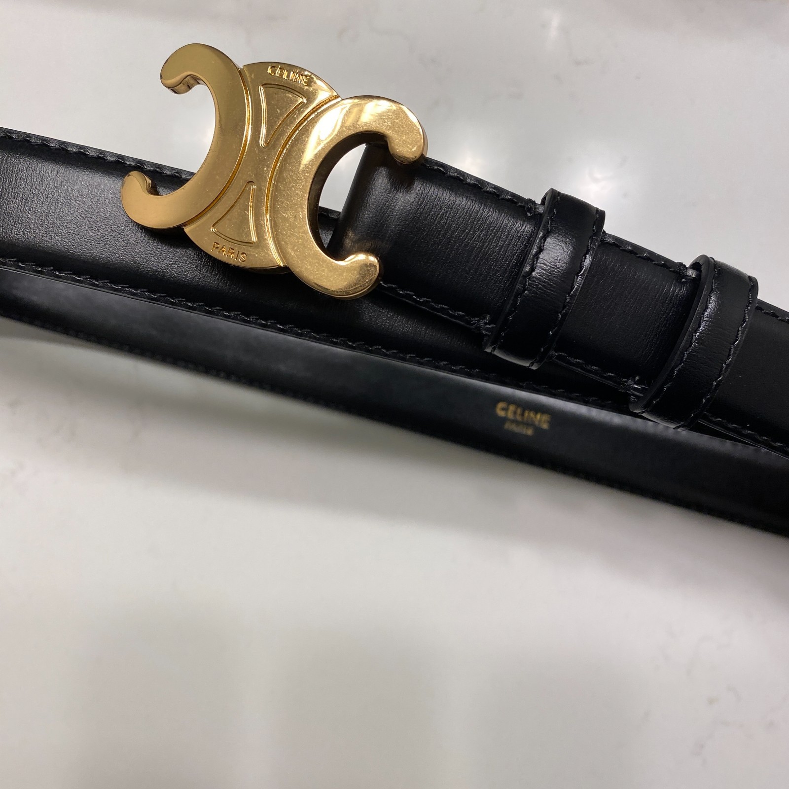 Celine Medium Triomphe Belt Size 85