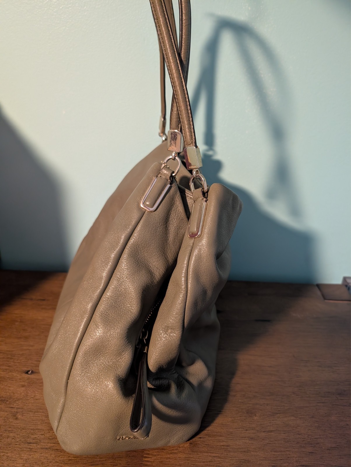 Madison Phoebe Coach shoulder bag green leather