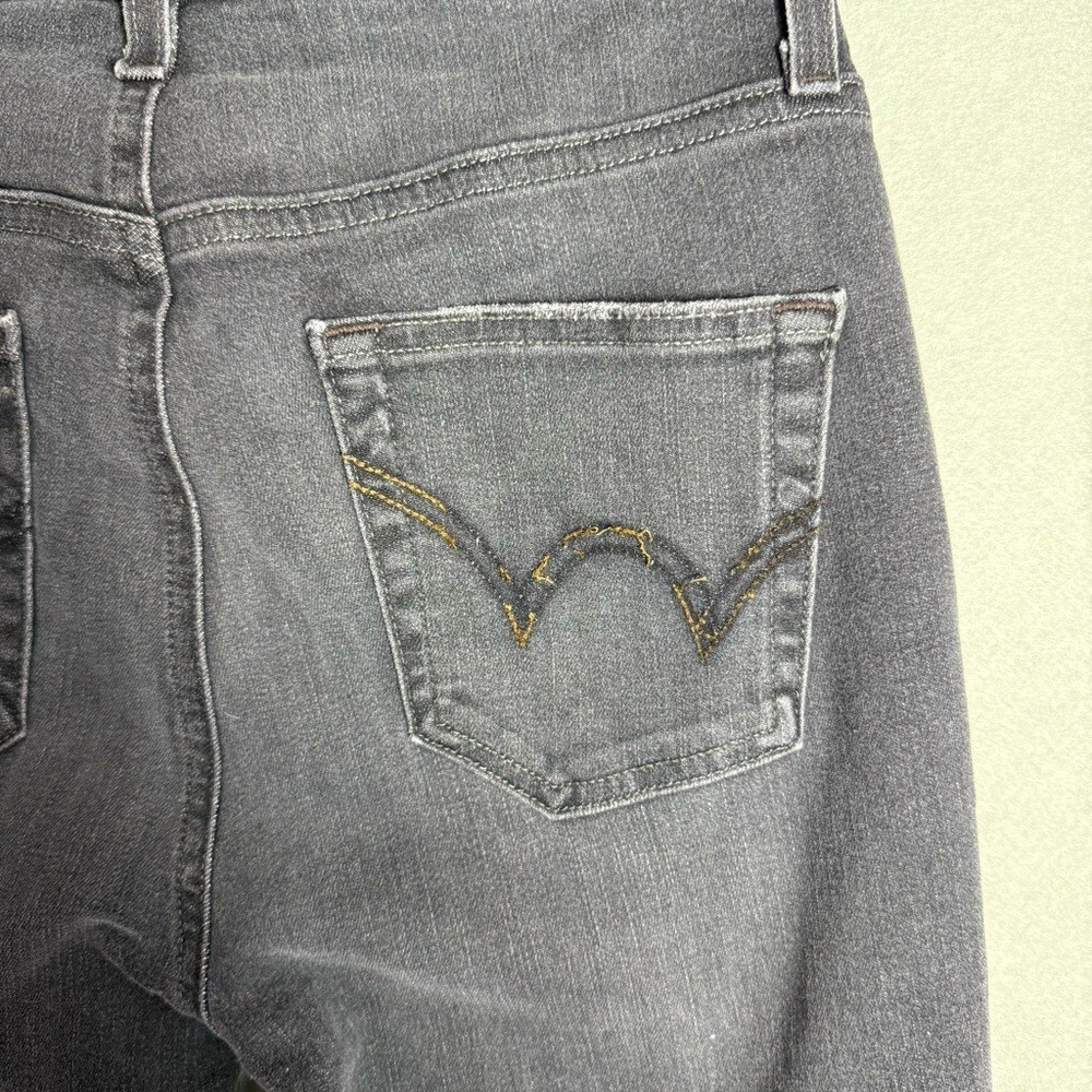 Edwin Bree Slim Straight Raw Hem Jeans Black Women’s Size 26