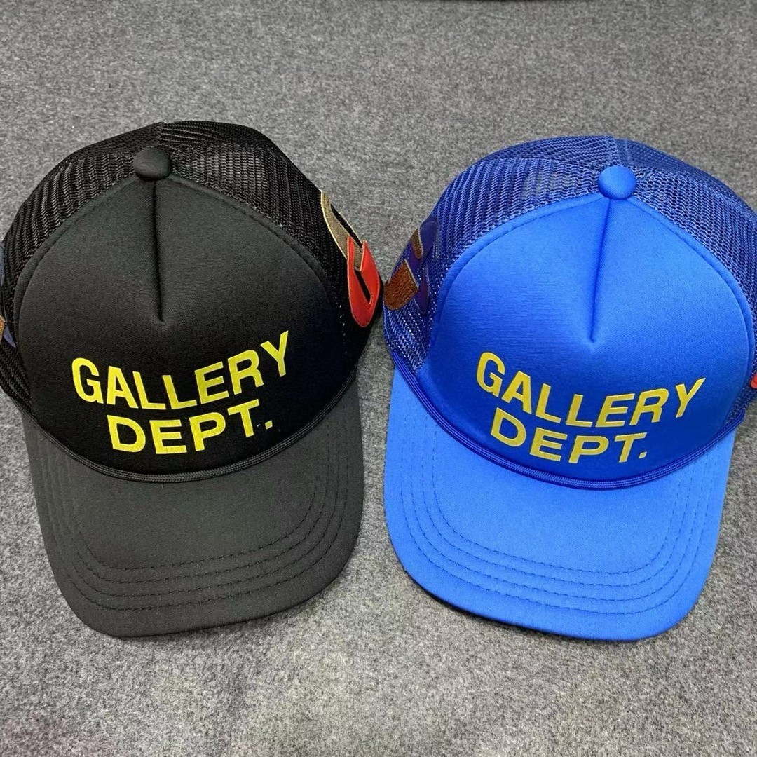 Gallery Dept Trucker Hat Printed Mesh Cap Multi‑Color Streetwear Casual Headwear