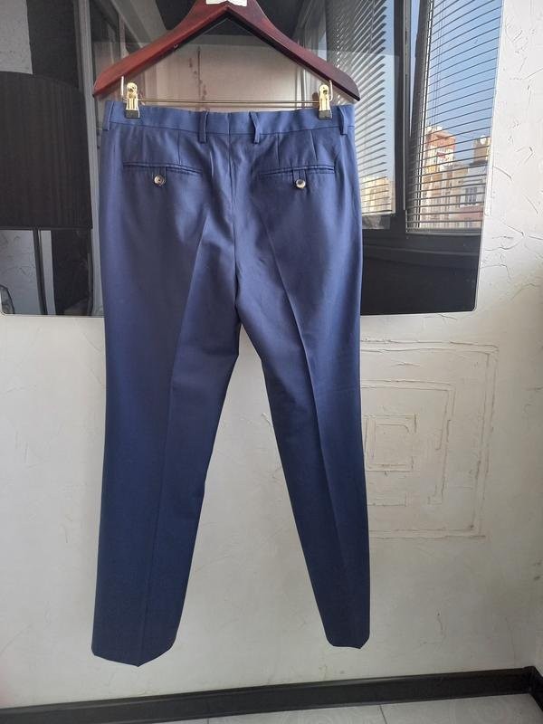 Men Roberto Cavalli Trousers Navy Linen Wool 29 /