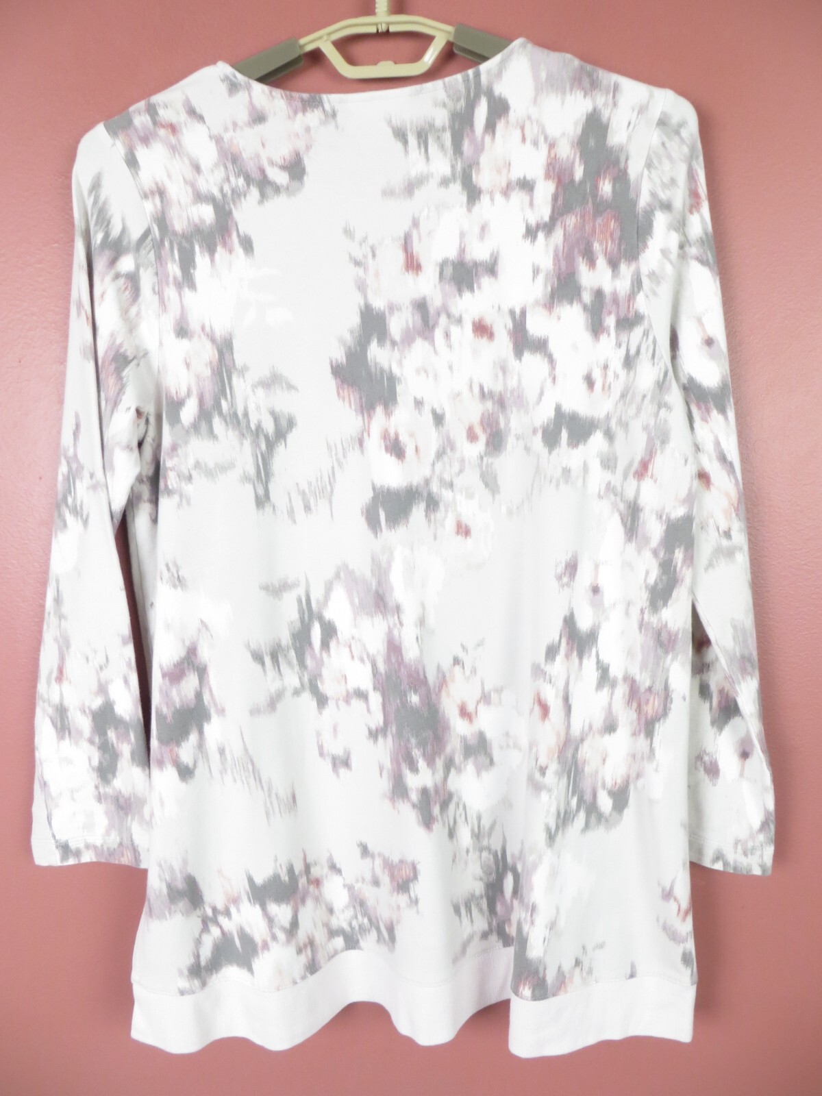 Pure Jill Women Slightly Thick Stretch Pima Cotton Modal Blouse Multicolor M