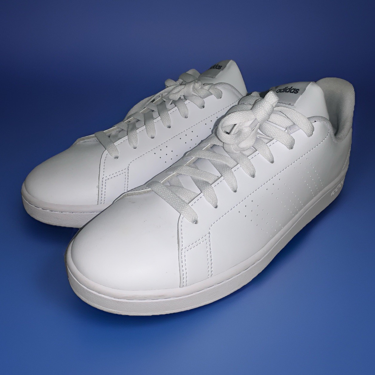 Size 10.5 – Adidas Advantage White Legend Ink Mens Shoes With Box