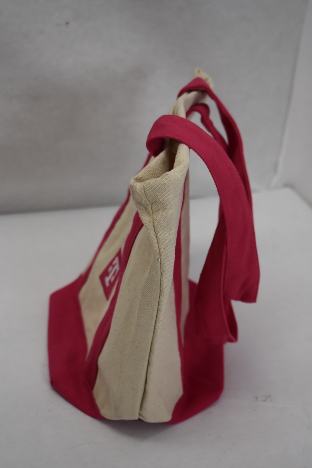 T-Mobile Mini Canvas Tote Bag Off White Pink Strap 12.75″ x 10.75″ Lot of 5