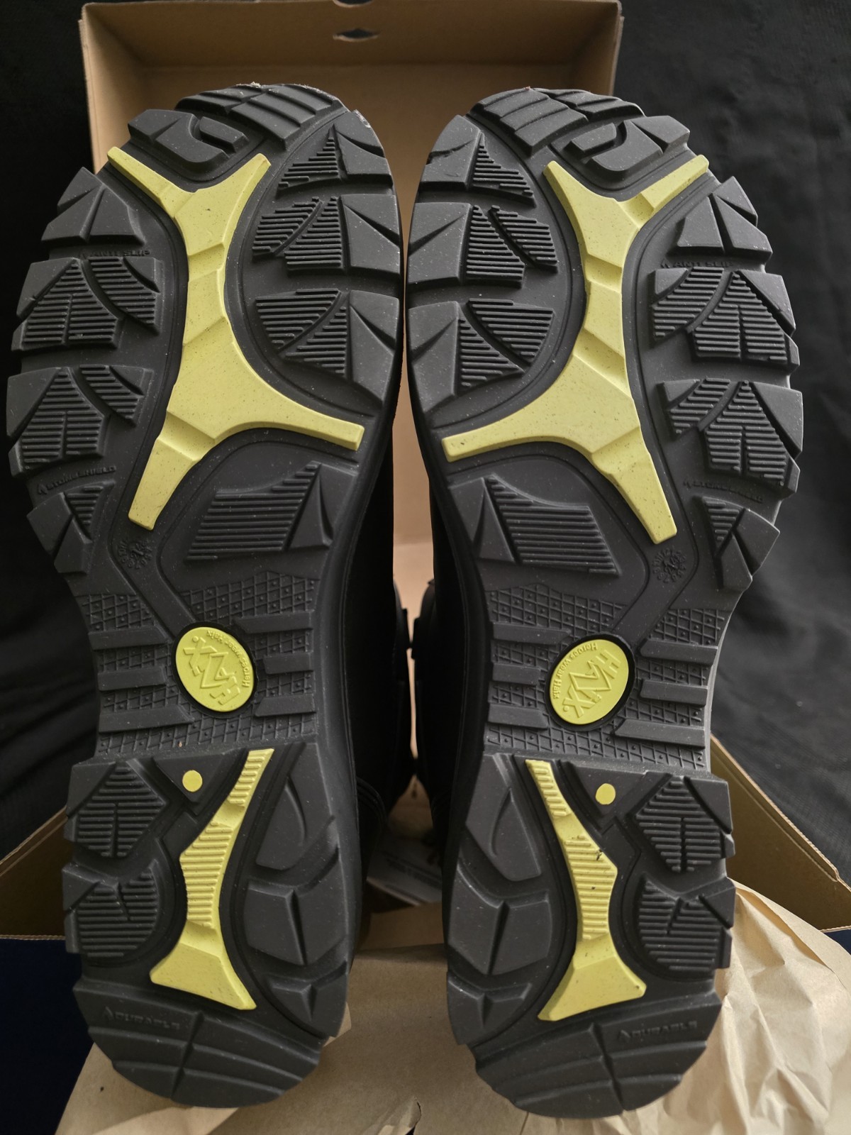 Haix Mens US 9 EXTRA WIDE Fire Eagle Air Boots – Black