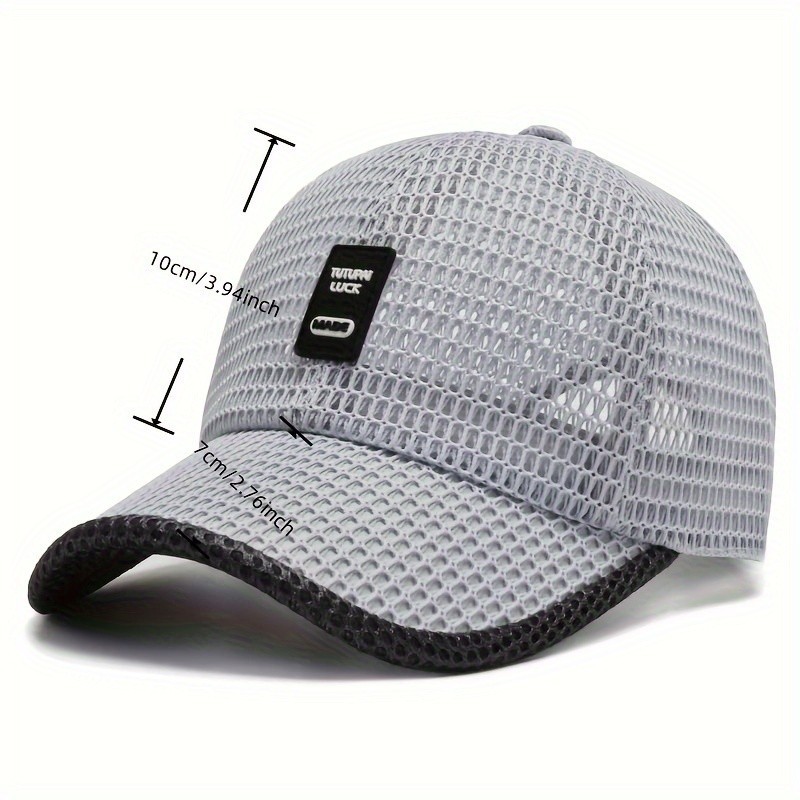 Men’s Breathable Mesh Baseball Cap Summer Outdoor Hat Trucker Cap Gym Fun Gift