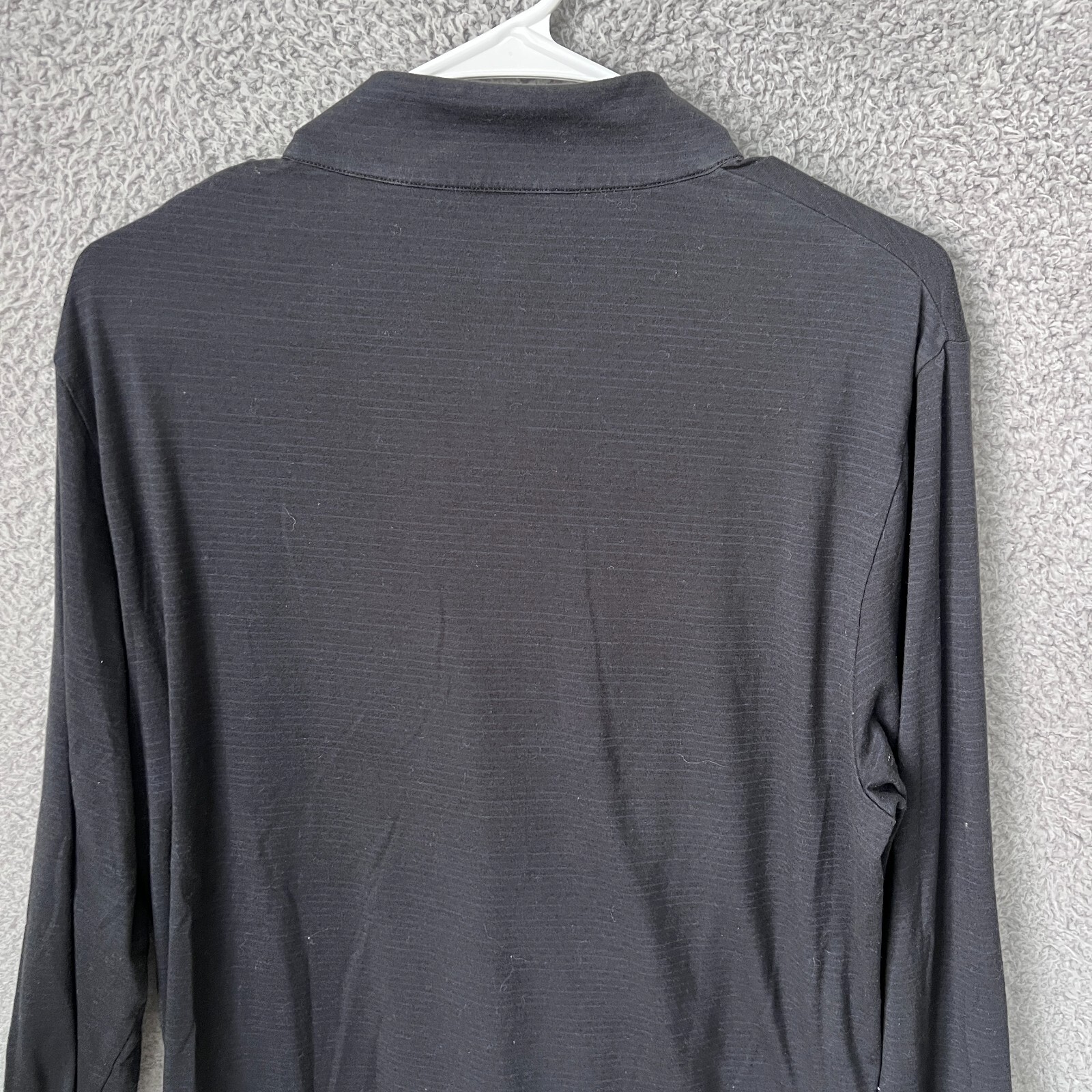 Travis Mathew Pullover Mens Medium Black Crestview Quarter Zip Golf Performance