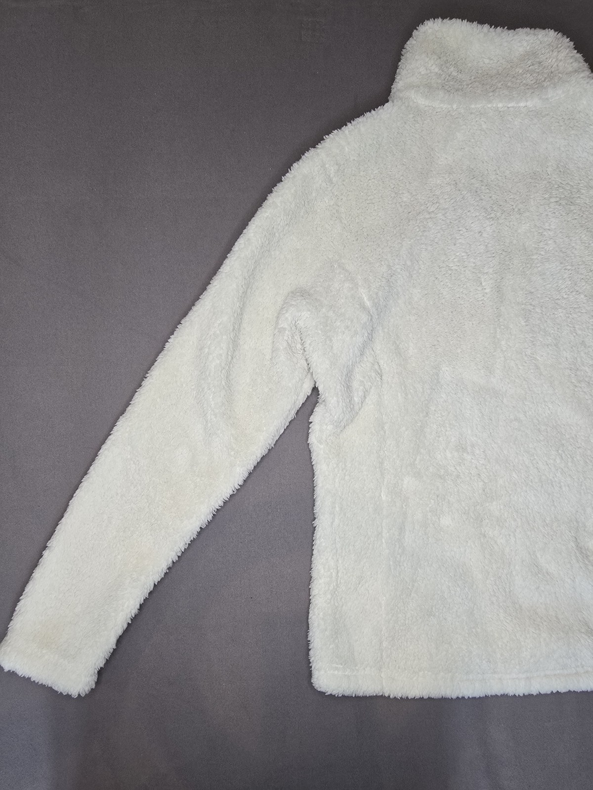 Patagonia Women’s Size S Los Gatos 1/4 Zip Fleece Pullover Ivory Sherpa EUC
