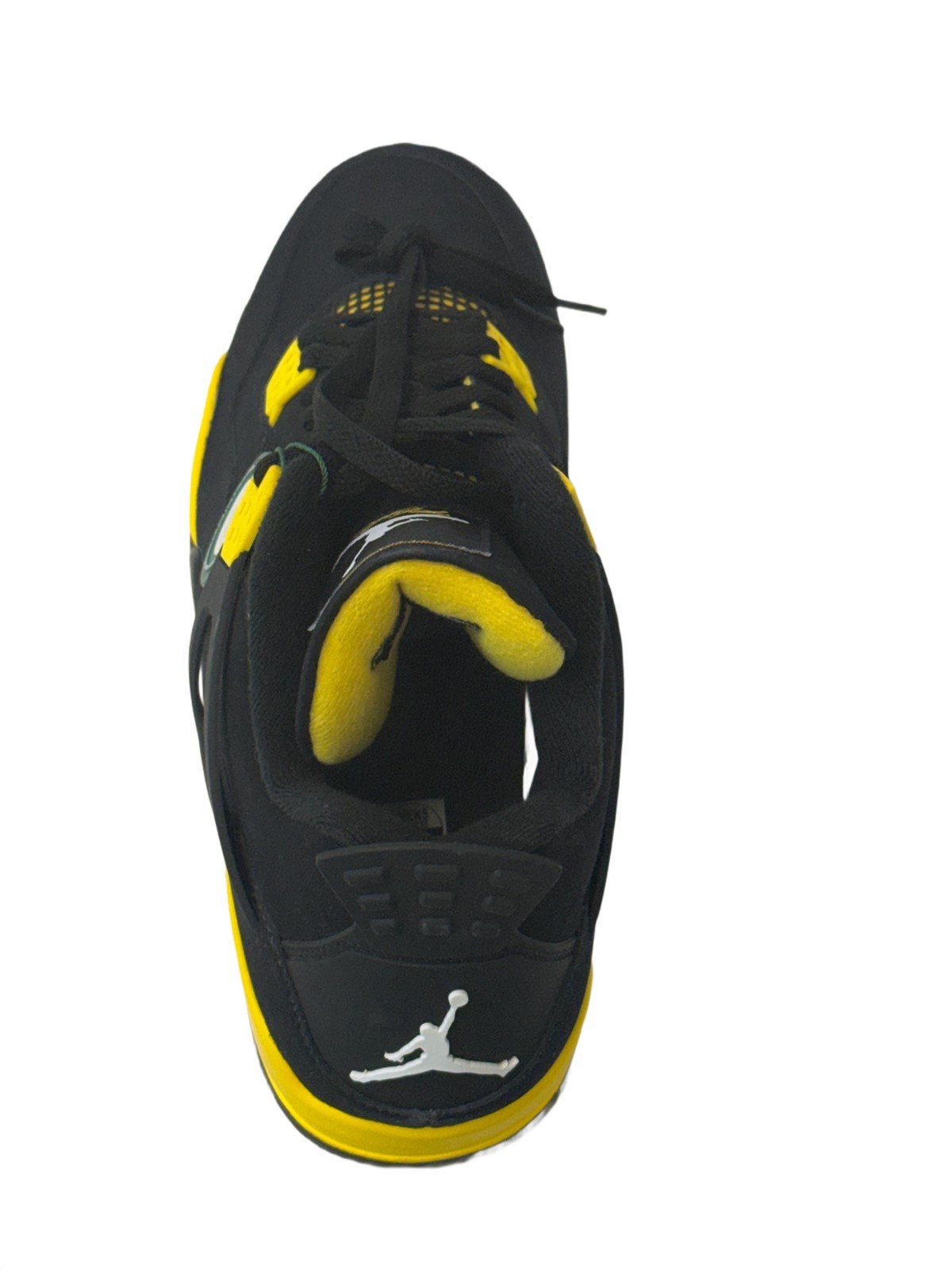 Nike Air Jordan Men’s 4 Retro Thunder Black Tour Yellow 12.5 (DH6927-017) NEW