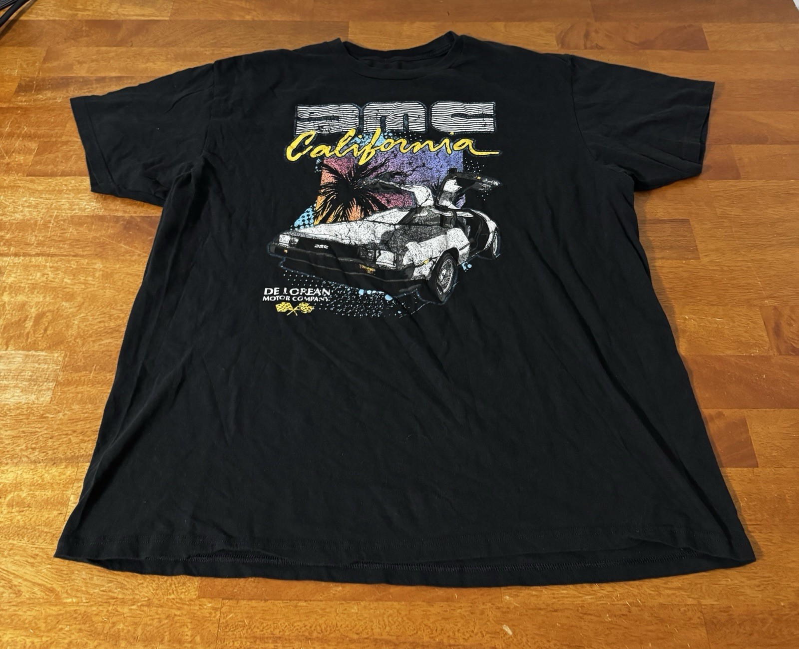 Dmc Delorean Motor Company California Graphic T-Shirt Men’s Size Xl 100% Cotton