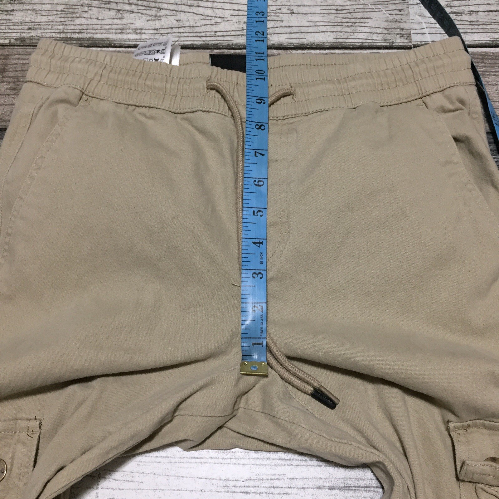 Wesc Slim Utility Cargo Jogger Pants Drawstring Men’s M Tan (Inseam 26.5) READ