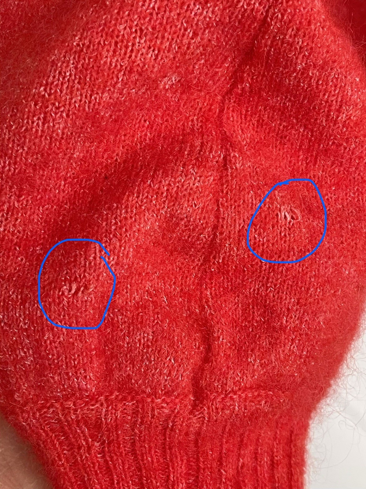 La Maille Sezane Paris Rue SaintFiacre Watermelon Red Mohair Wool Sweater S READ