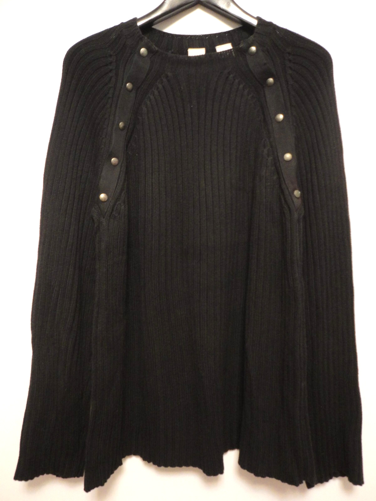 Armani Exchange Men’s XL Black Ribbed Cotton Sweater Long Sleeve Crew Neck