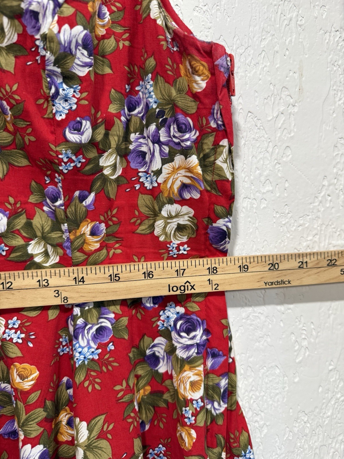 Hearts & Roses Rose Print Fit Flare Dress Size 14 Retro Alternative 50s Pin Up