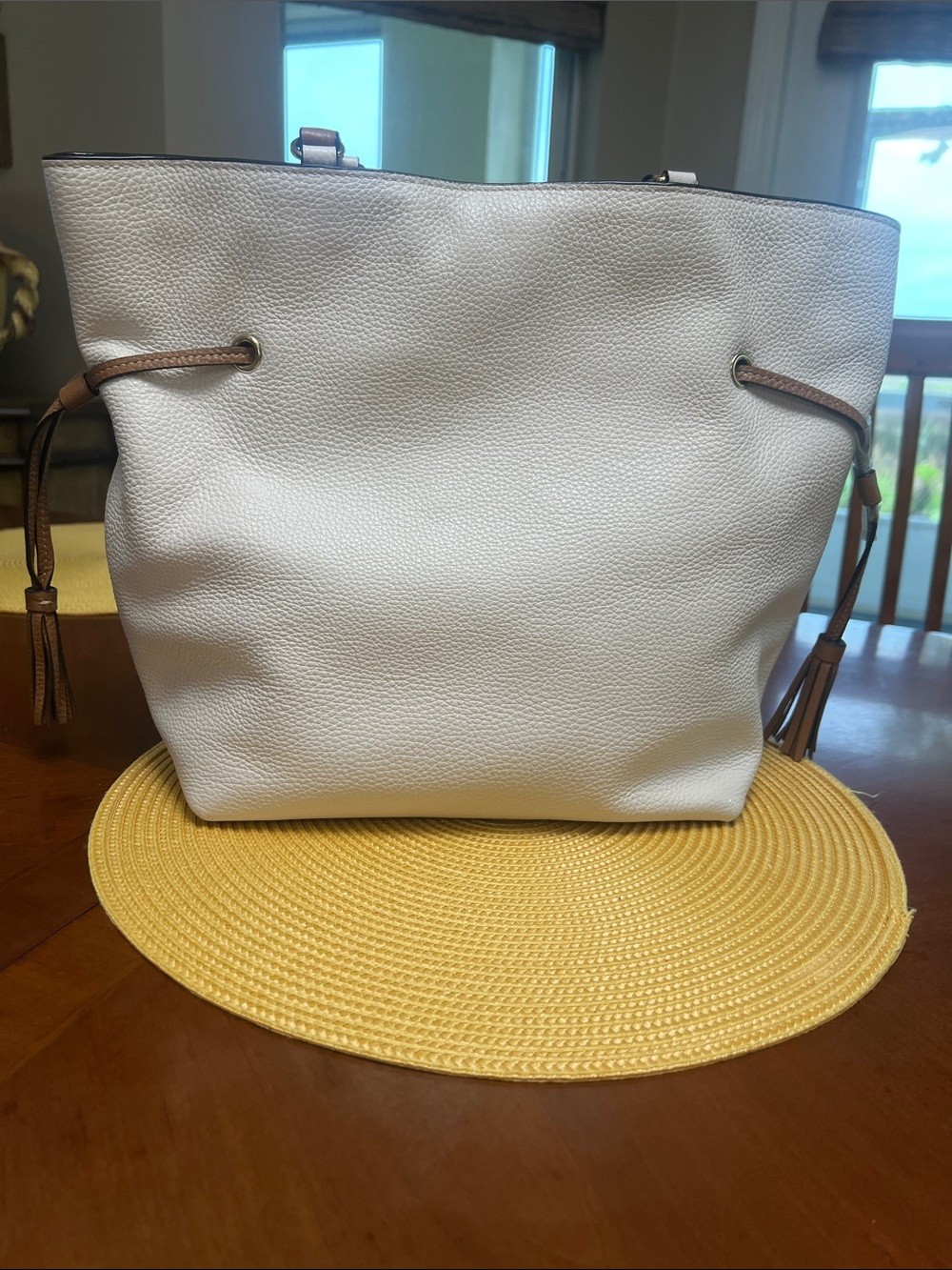 Coach Andy Tote with Embossed Horse and Carriage on Front