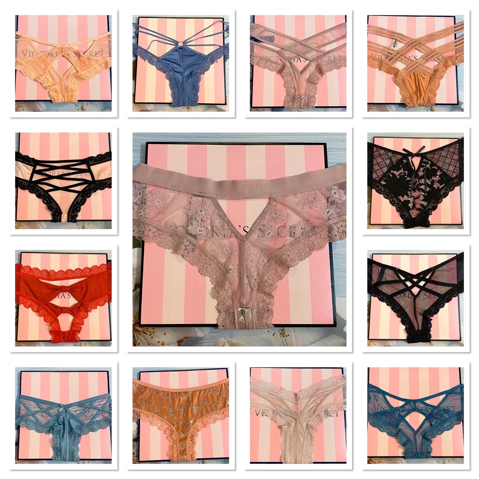 Victoria’s VS Secret Sexy Cheeky Panty w/ Mesh and Lace XS, S, M, L, XL