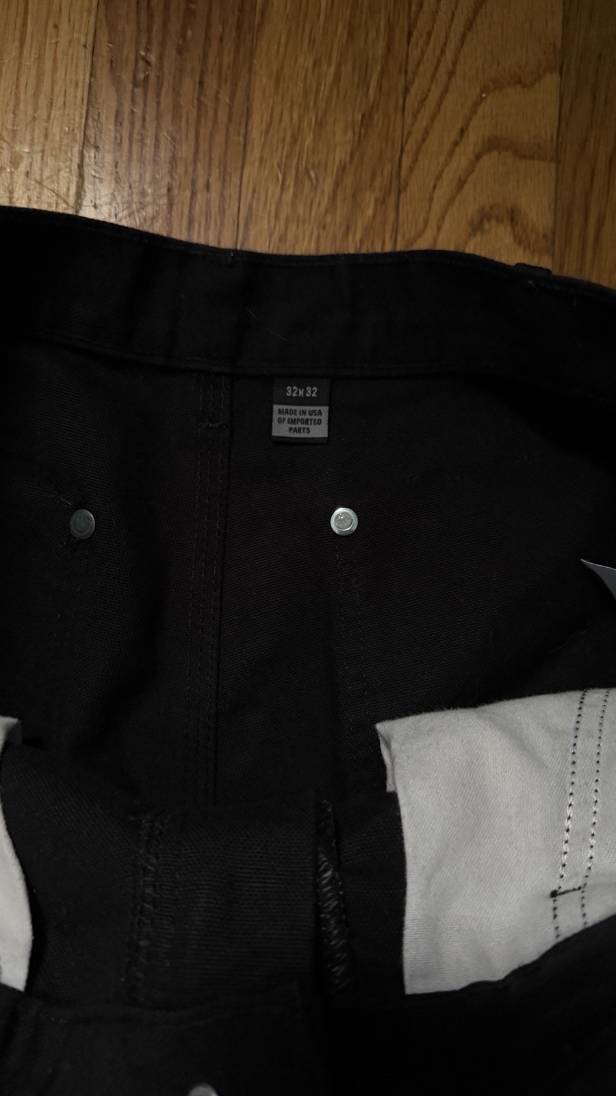 Carhartt B01 Firm Duck Double-Knee Work Dungaree – Black Size 32-32 clean 🧼