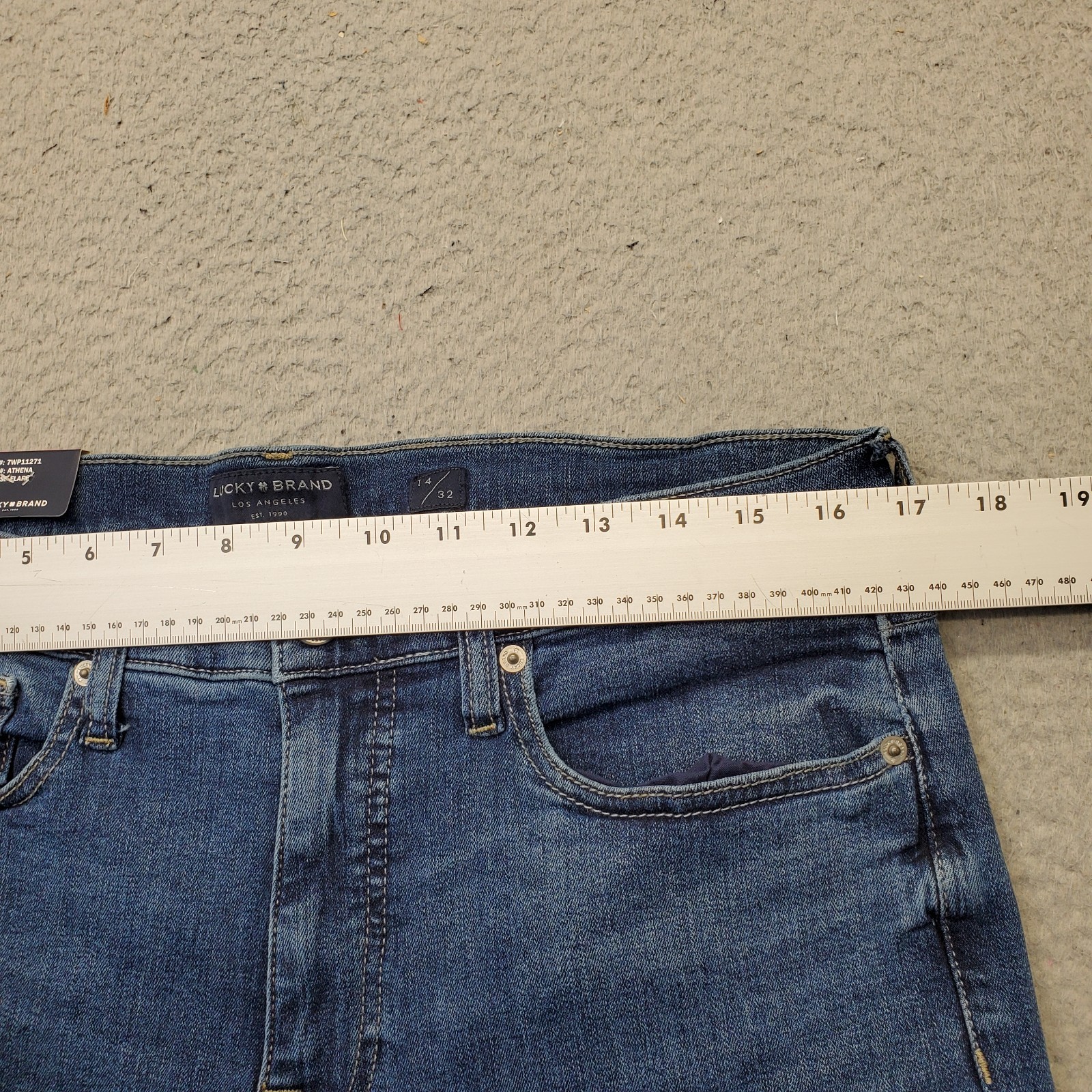Lucky Brand Flare Stevie Jeans Womens 14/32 Blue Denim 2 Way Stretch High Rise