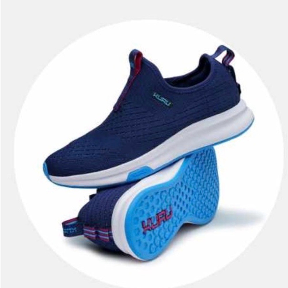 KURU Atom Slip On Deep Blue Comfort Sneakers size 9.5