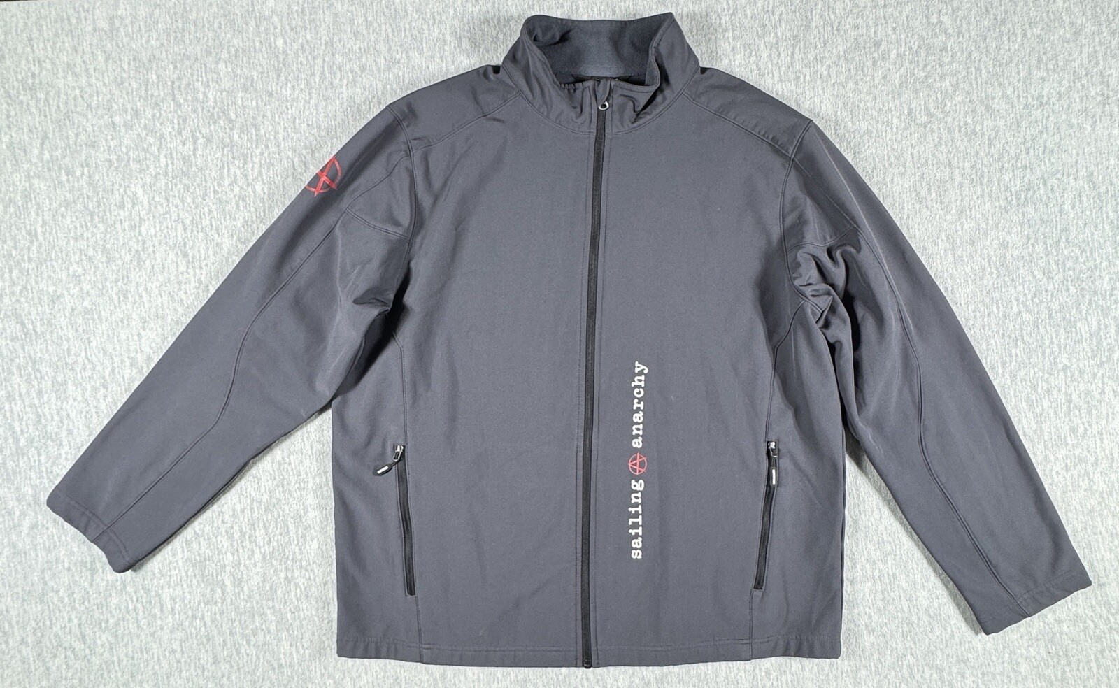 Core 365 Warm Logik Jacket Mens XL Soft Shell Gray Fleece Lined Pockets Full Zip