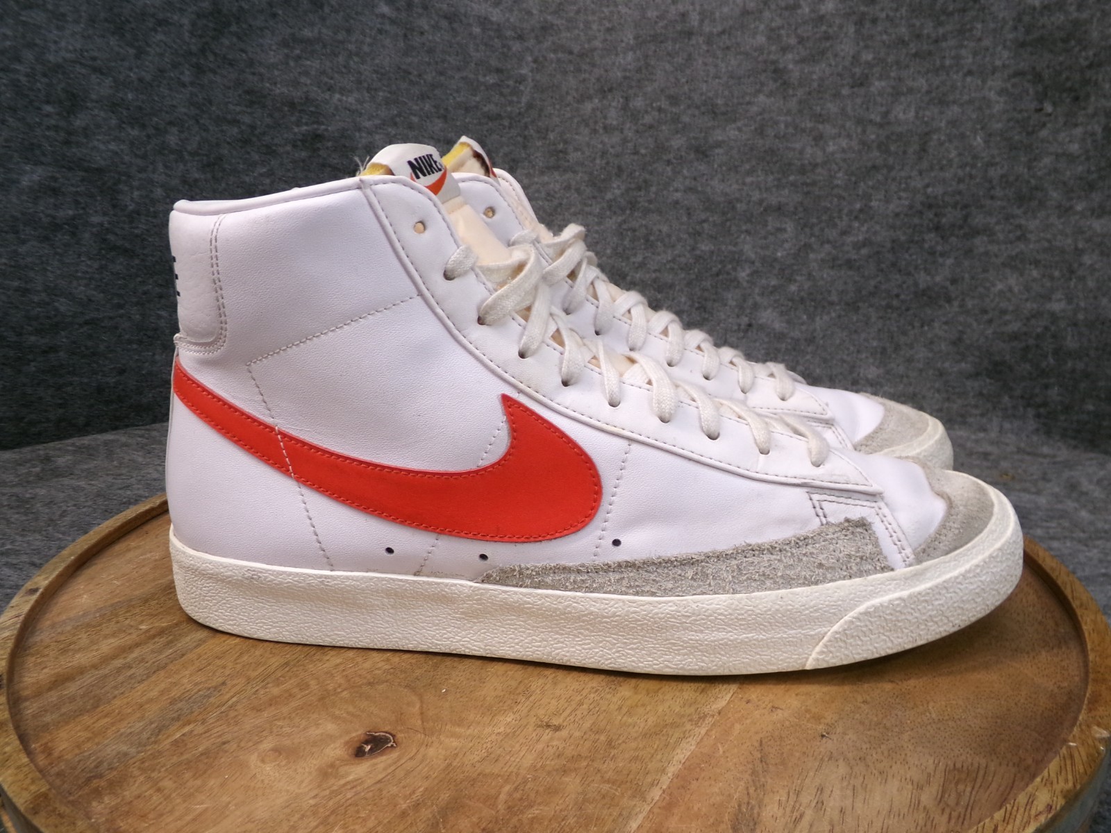Nike Blazer Mid ’77 Mismatched Men Size 12.5 Shoes White Picante Blue BQ6806-117