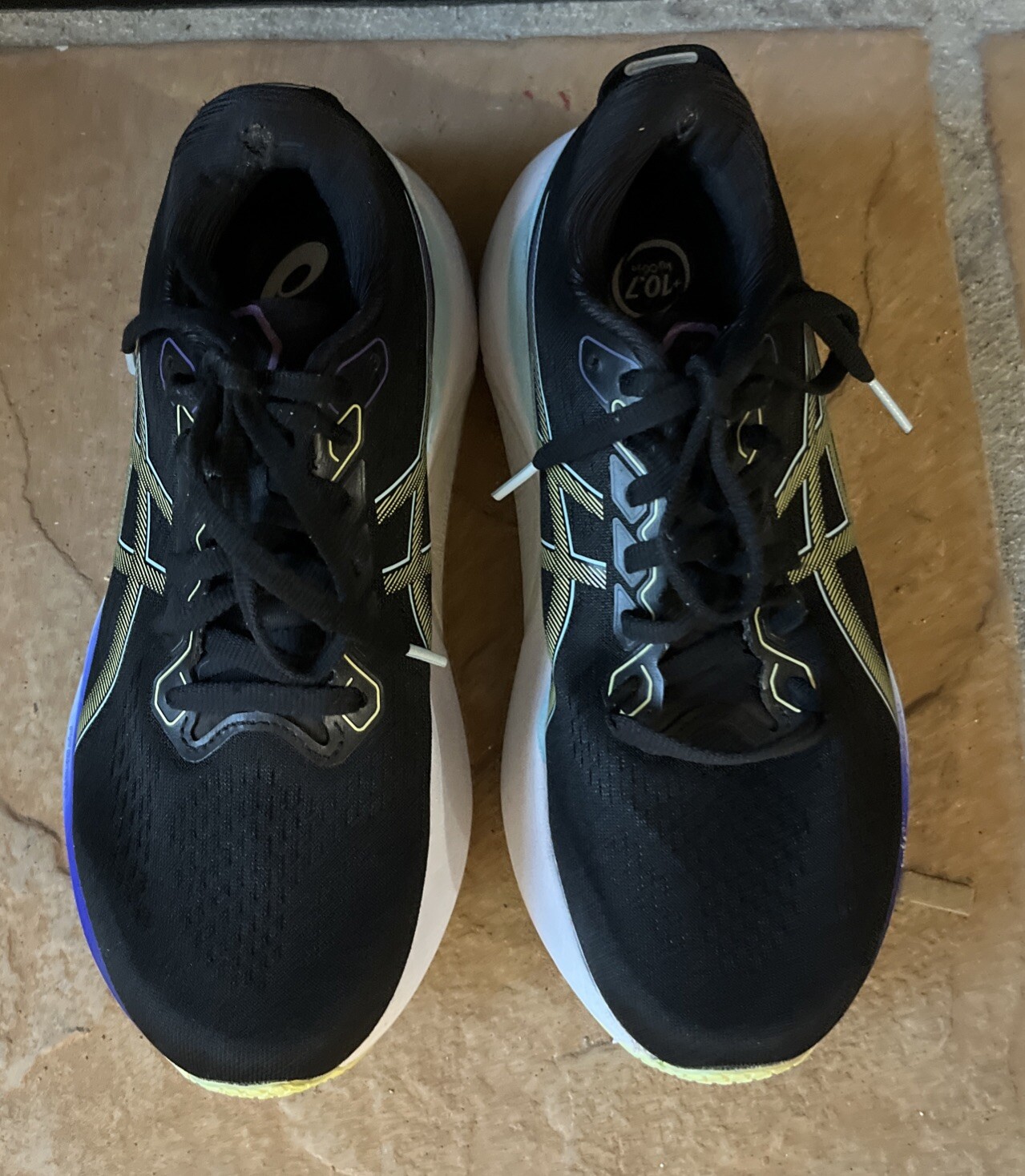 Asics Gel Kayano 30 Womens 7.5 US 1012B357 Running Shoes Sneakers Black Blue