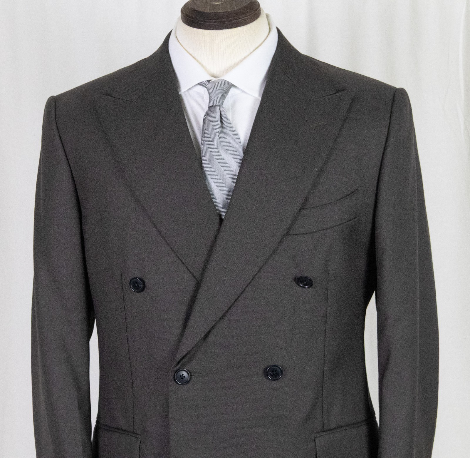 NWOT SuitSupply Dark Green Tailored Fit Milano DBL Breast SUIT 40 S