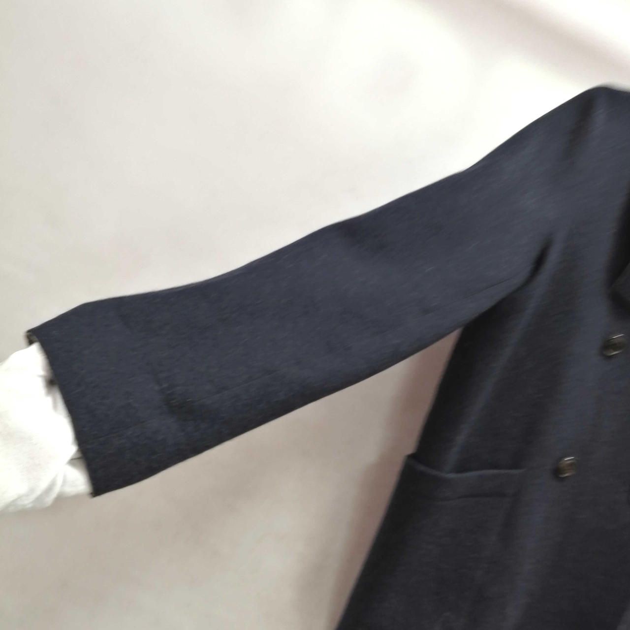 THE SECRET CLOSET Cashmere Blend Wool Short Coat Navy M Used