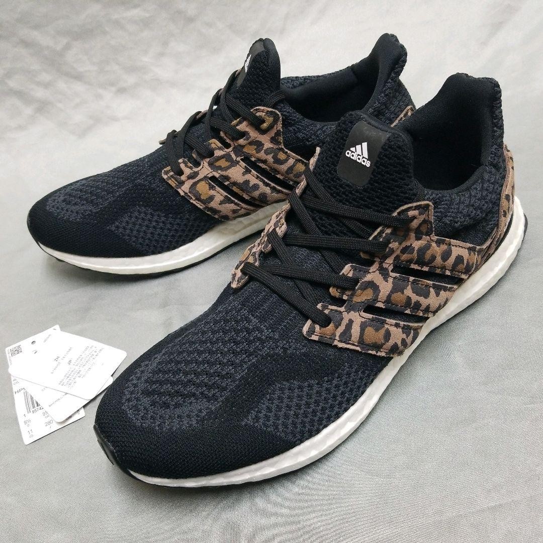 adidas Ultra Boost Leopard Running Shoes Black Brown Leopard