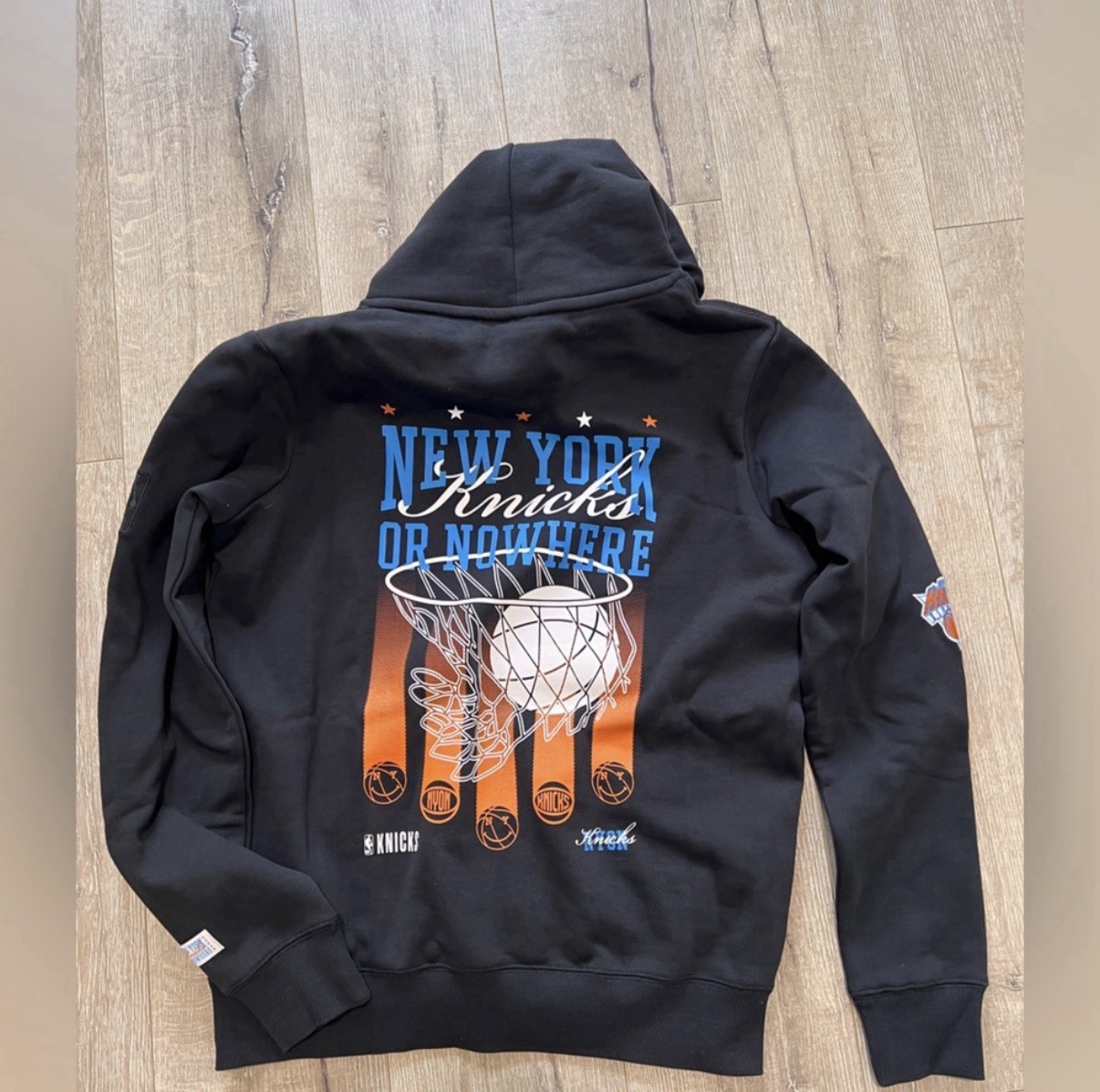 New York Knicks Black Pullover Hoodie Basketball “New York Knicks Or Nowhere”