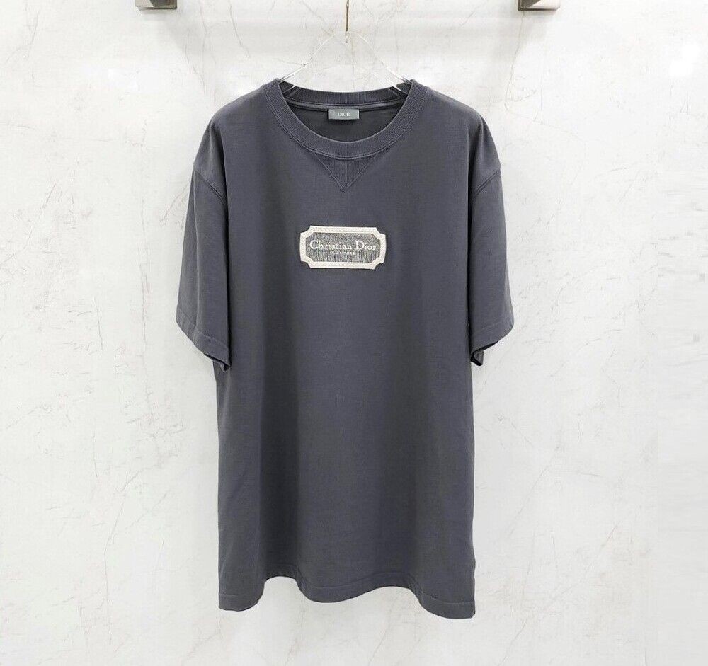 Dior Couture Embroidered Logo Short Sleeve T-Shirt 243J685B0554 144144342 [P]