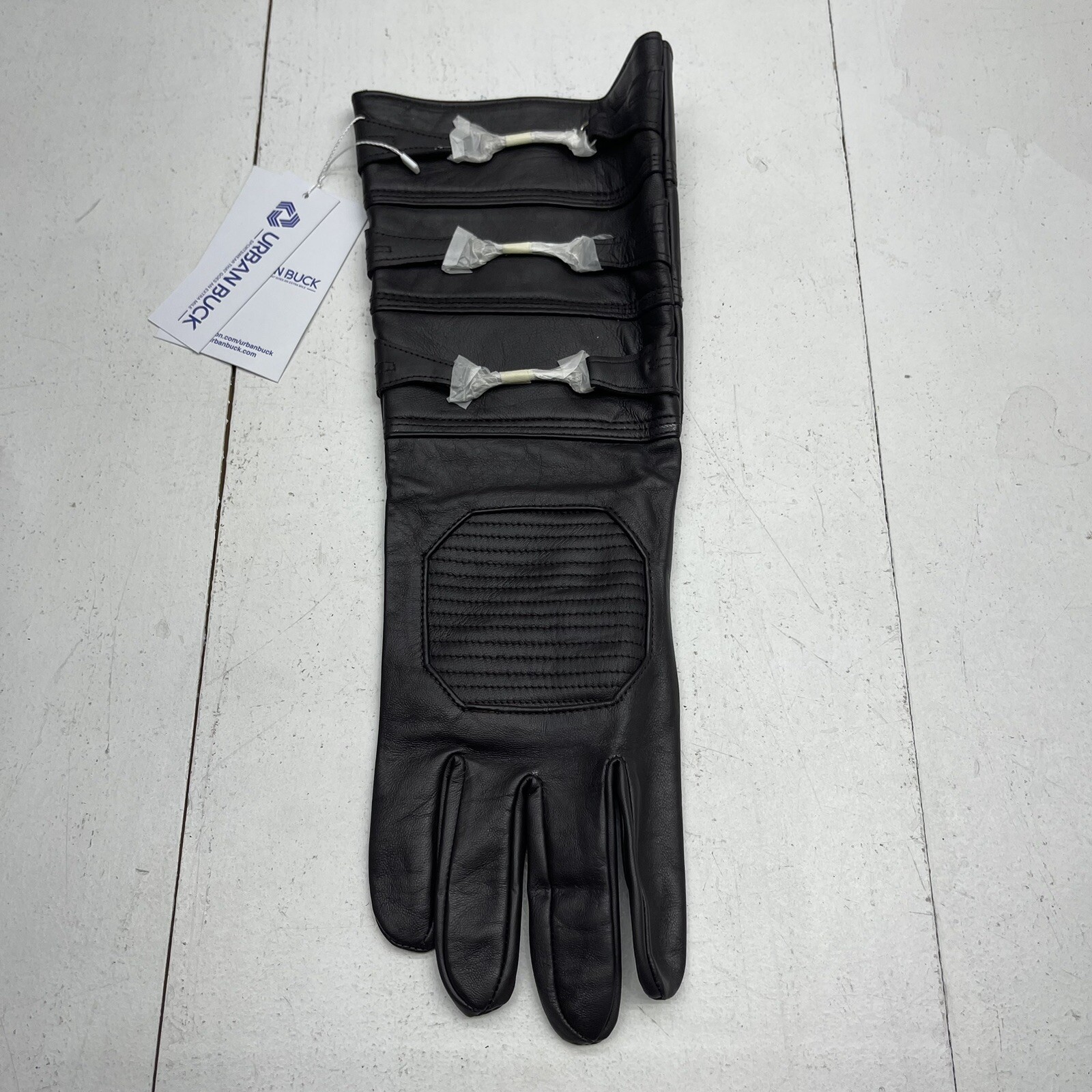 Urban Buck Brown Gauntlet Assorted Buckle Cosplay Right Hand Glove Size XL New