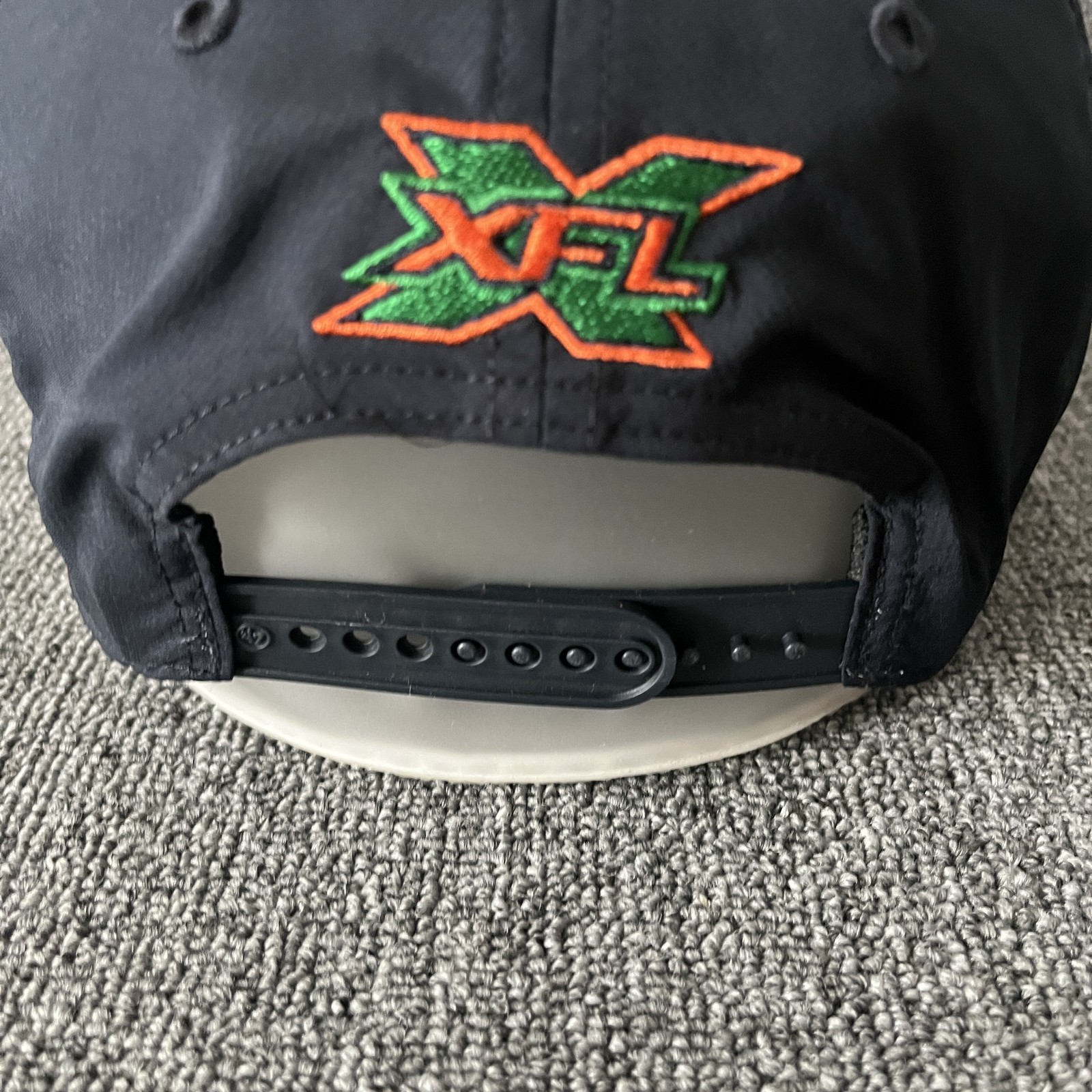 ’47 XFL Football Seattle Dragons Structured Snapback Adjustable Black Orange Gre