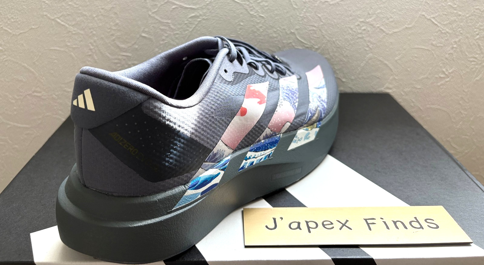 adidas Adizero EVO SL WOVEN M KH8448 ONIX OFF WHITE IRON MET. Men’s Size Custom