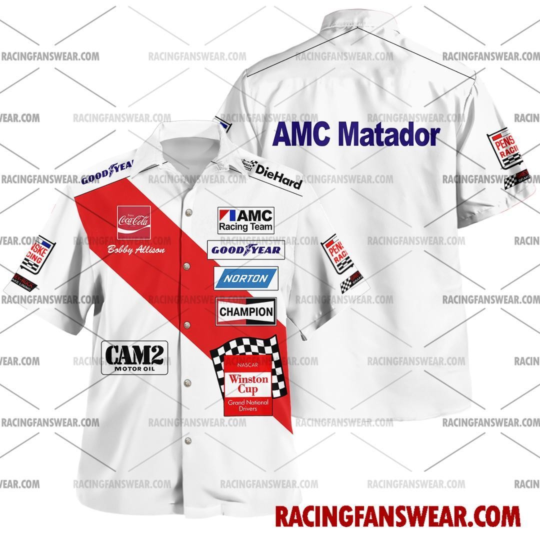 Bobby Allison Nascar Racing 1975 Hawaiian Shirts