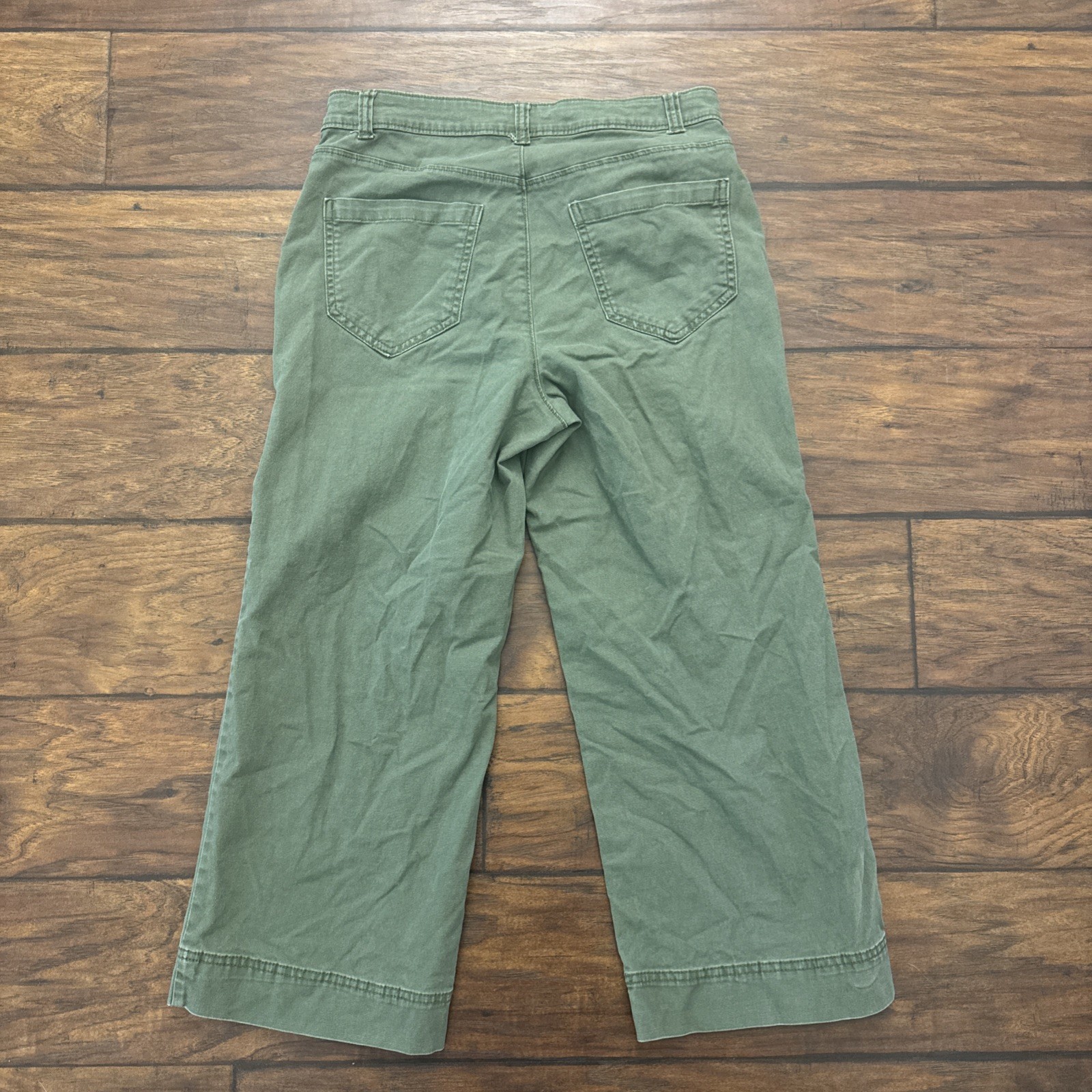 Old Navy Extra High-Rise Baggy Wide Leg Jeans Womens 4 Petite (28×25) Green