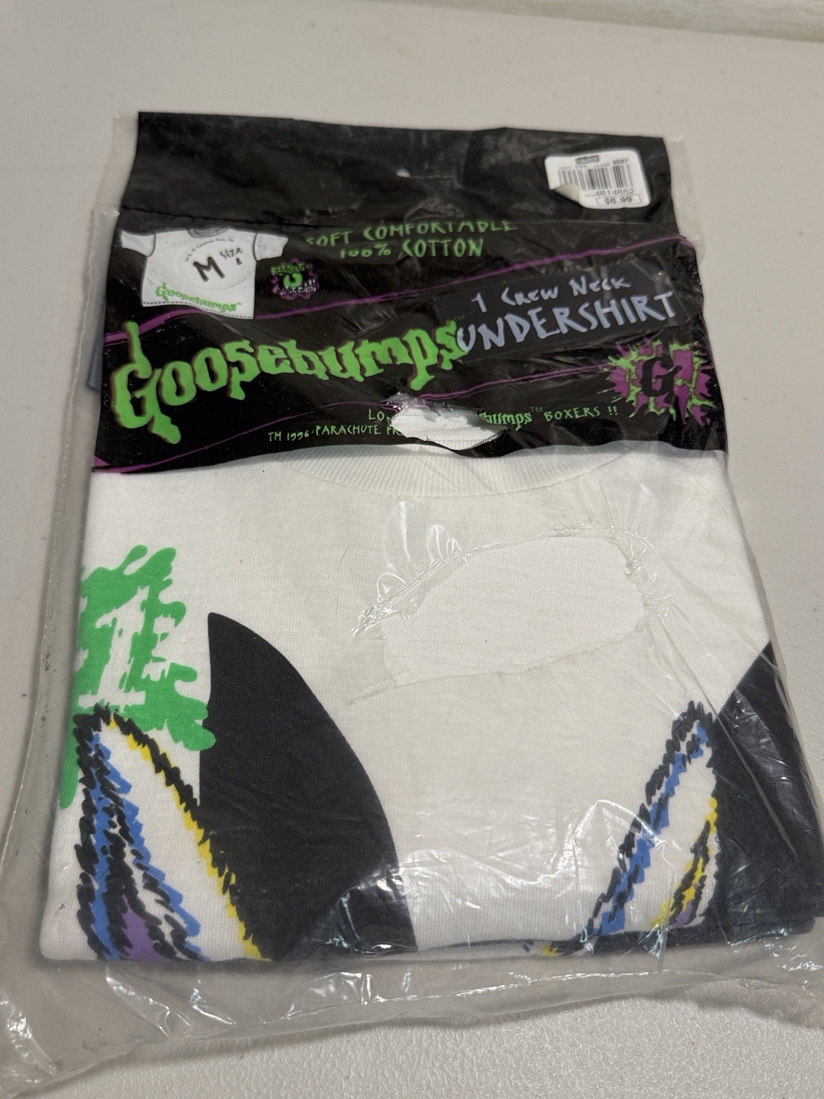 1996 Goosebumps Shirt Crew Neck In Original Package Bad Hare Day 90s NOS