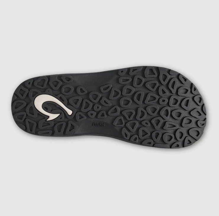 NEW AUTH OluKai Ohana Men’s Beach Sandals Black Hla Water Resistant Flip Flops