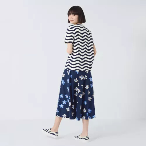 [XS-XXL] UNIQLO x Marimekko Linen-blend Skirt 4Color WOMEN Japan New