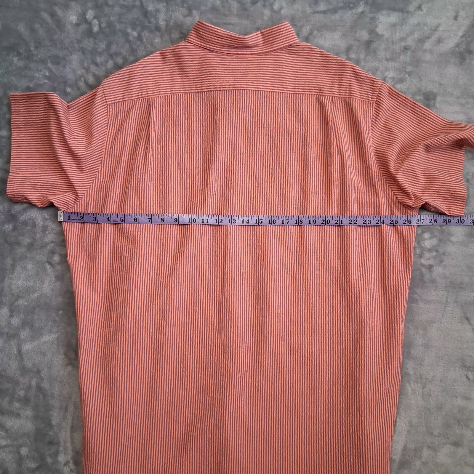 Cremieux Performance Sz XXL Seersucker Short Sleeve Button-Dn Collar/Frnt Shirt