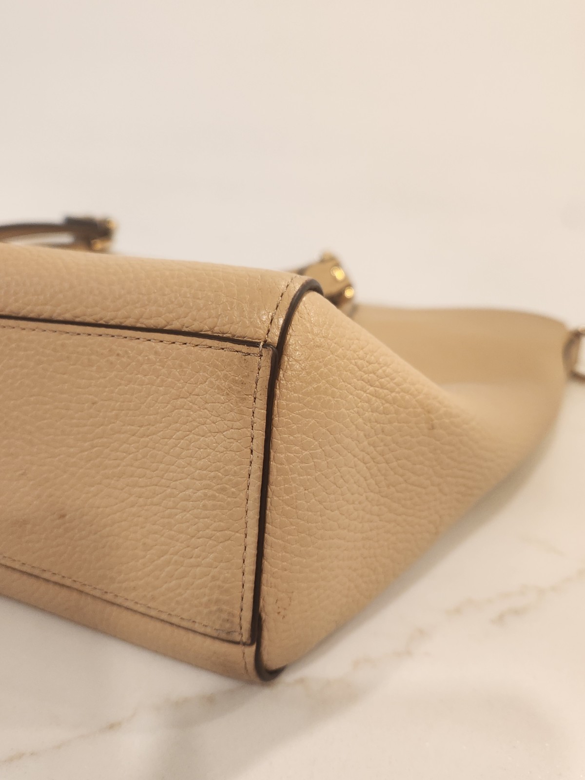 Coach Prairie Pebbled Leather Satchel Crossbody Women’s Handbag – Camel/Tan