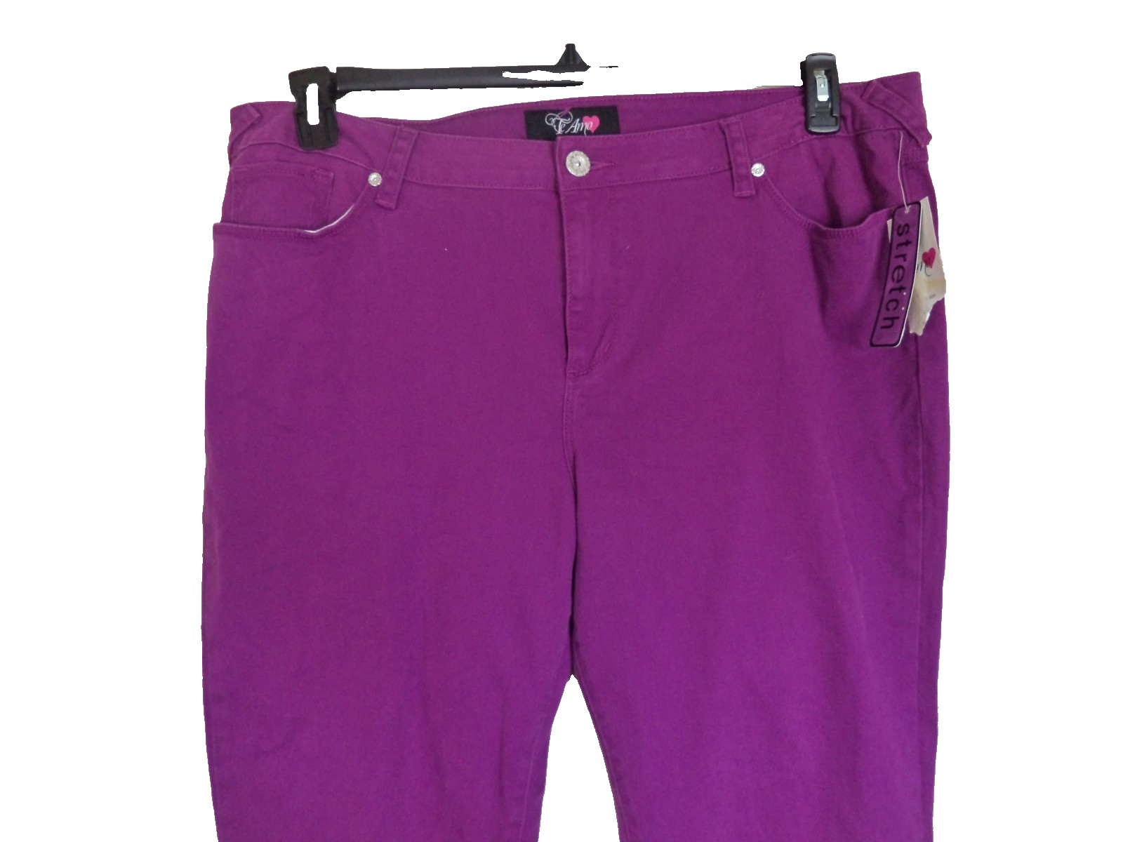 Women’s Purple Te Amo Hot Ticket Stretch Jeans. Size 22. 98% Cotton/ 2% Spandex