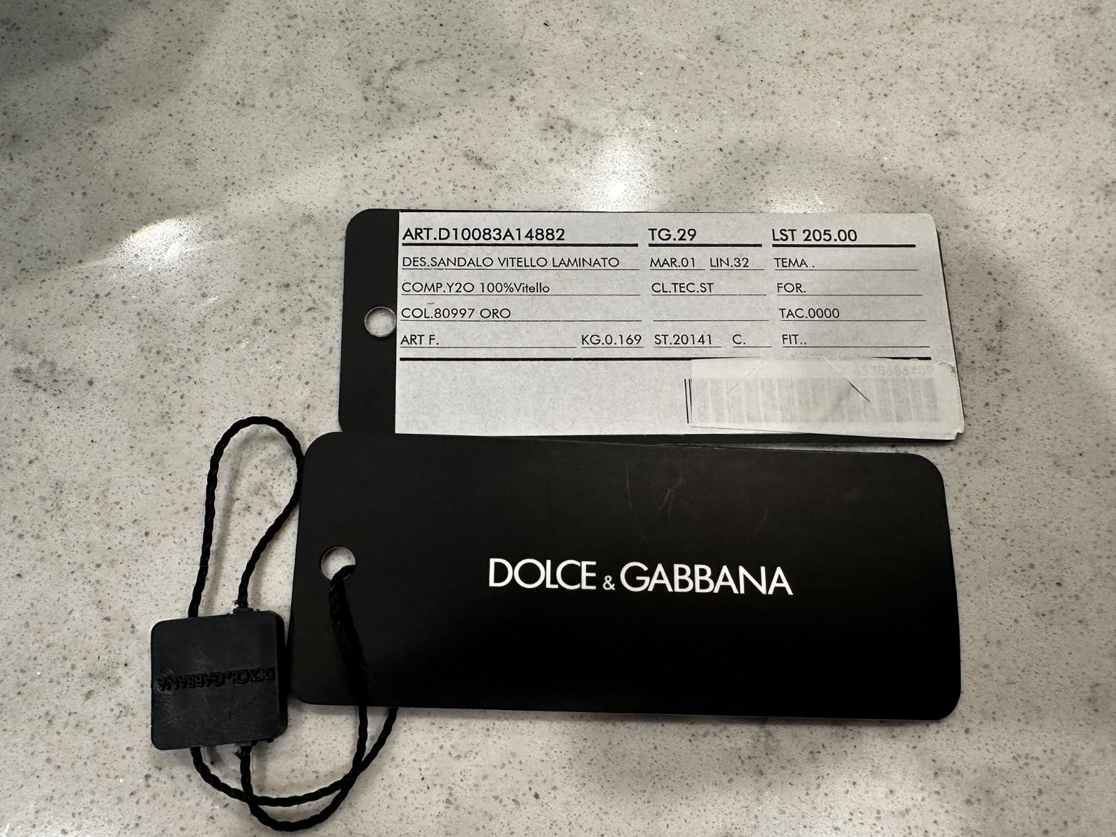Dolce Gabbana Leather Sandals