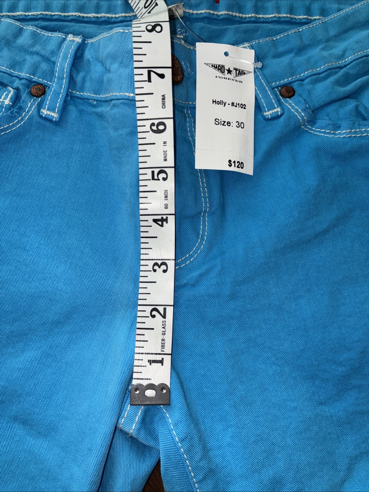 Hard Tail Size 30 Blue Low Rise Flare Jeans