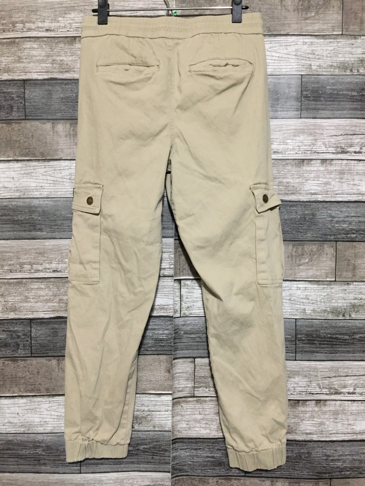 Wesc Slim Utility Cargo Jogger Pants Drawstring Men’s M Tan (Inseam 26.5) READ