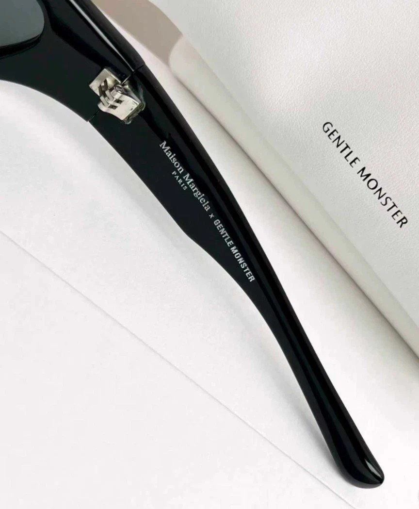 Gentle Monster Maison Margiela MM003 01 Sunglasses Black/Gray With Case New